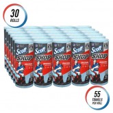 Scott Original Blue Shop Towels 75130 - 55 Towels per Roll, 30 Rolls per Case